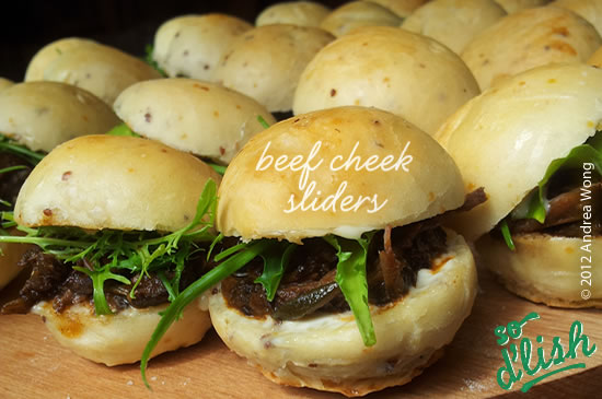Beef cheek sliders (mini burgers)