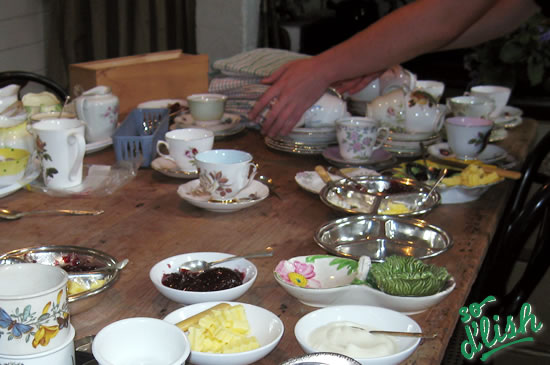 Alberton vintage teas sets. So D'lish. New Zealand's food blog website