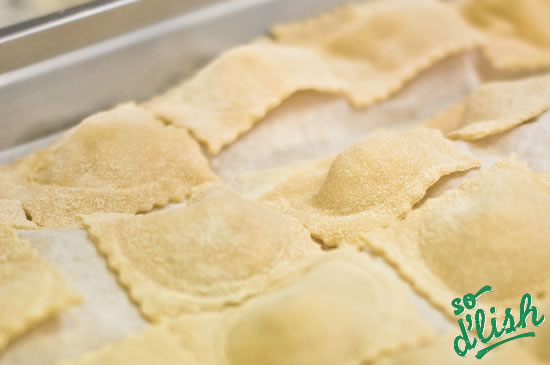 La Bella Italia - pumpkin and ricotta ravioli :: So D'lish. New Zealand's food blog website