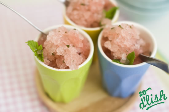 Watermelon, lime and mint granita :: So D'lish. New Zealand's food blog website