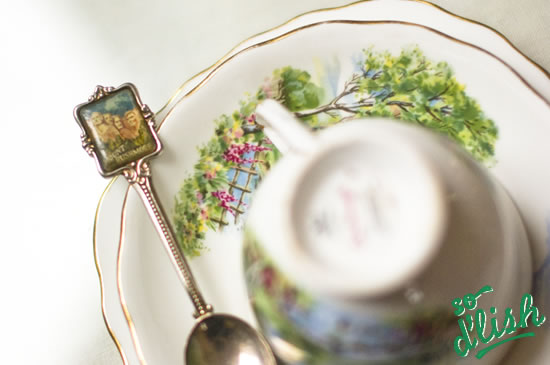 Cup, saucer, cake plate :: So D'lish. New Zealand's food blog website